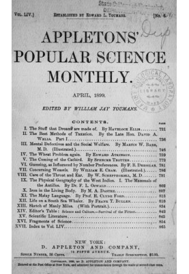 Appletons' Popular Science Monthly, April 1899 Volume LIV, No. 6, April 1899
