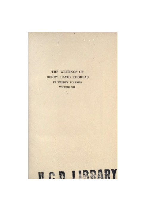 The Writings of Henry David Thoreau in 20 Volumes