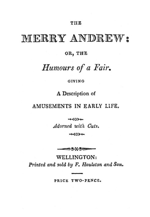 The Merry Andrew; or, The Humours of a Fair.