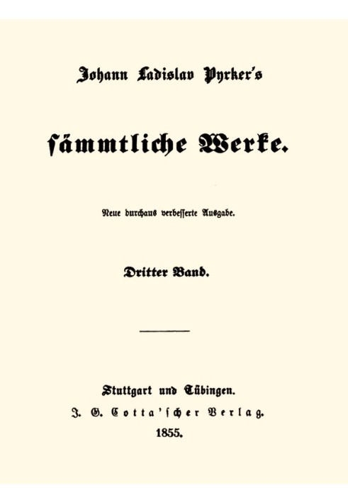 Pearls of the Ancient World Johann Ladislav Pyrker's complete works (3/3)