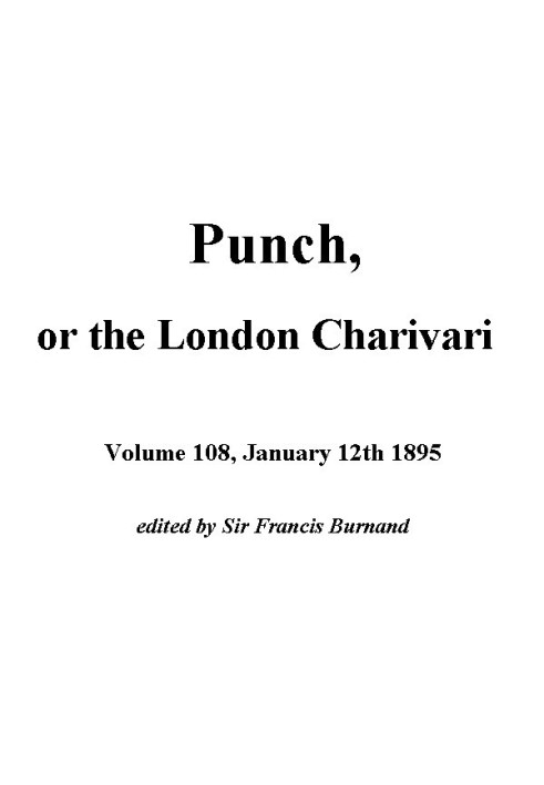 Панч, або Лондонський чаріварі, 12 січня 1895 року