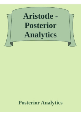 Posterior Analytics