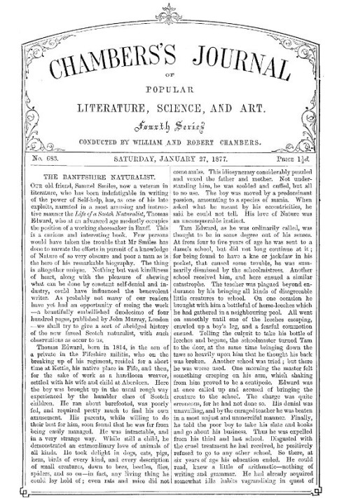 Chambers's Journal of Popular Literature, Science, and Art, No. 683 January 27, 1877