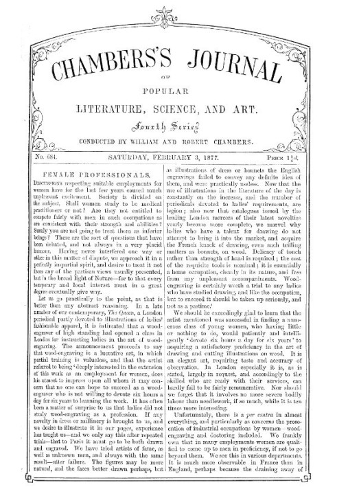 Chambers's Journal of Popular Literature, Science, and Art, No. 684 February 3, 1877