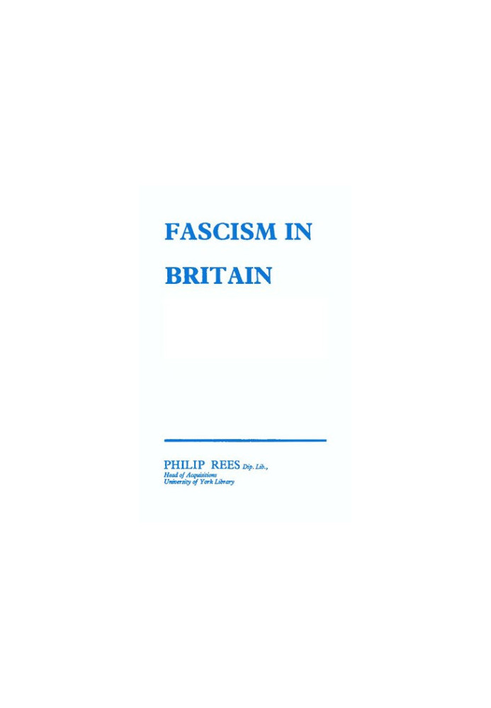 Fascism in Britain