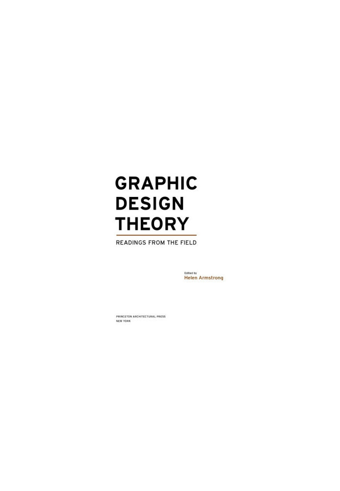 Graphic Design Theory: Readings from the Field