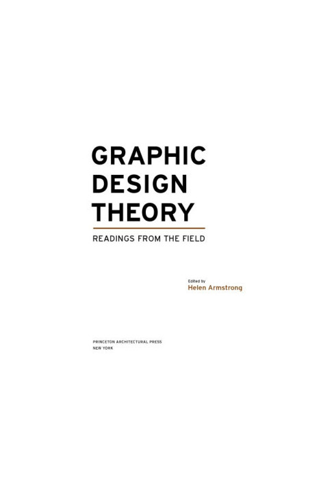 Graphic Design Theory: Readings from the Field