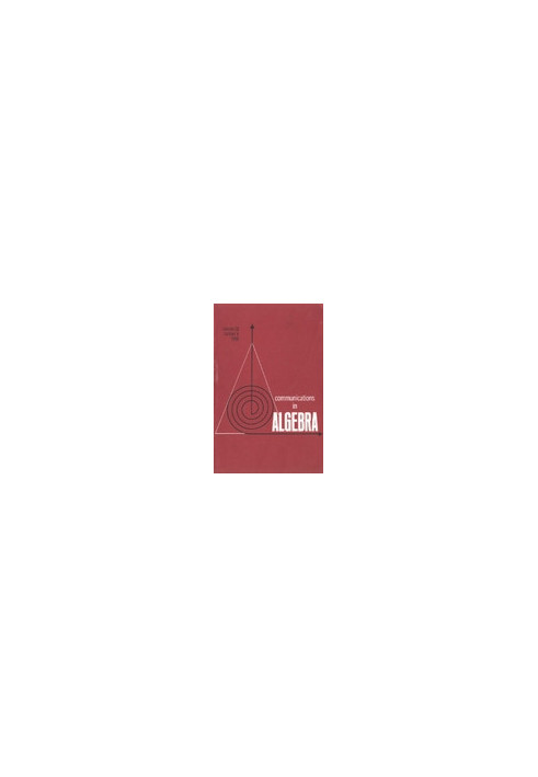 Communications in Algebra, volume 26, number 6, 1998