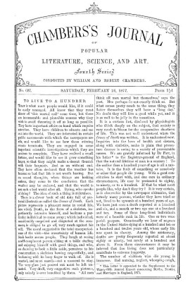 Chambers's Journal of Popular Literature, Science, and Art, No. 687 February 24, 1877