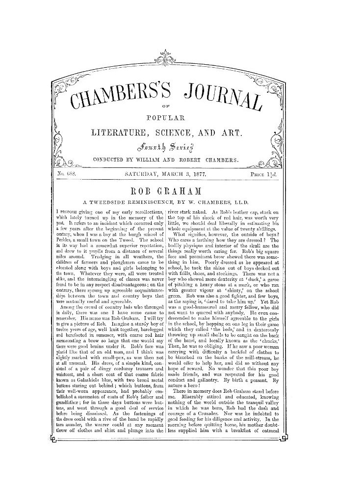 Chambers's Journal of Popular Literature, Science, and Art, No. 688 March 3, 1877