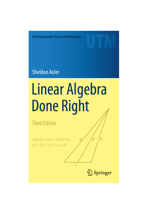 Linear Algebra Done Right, Third Edition