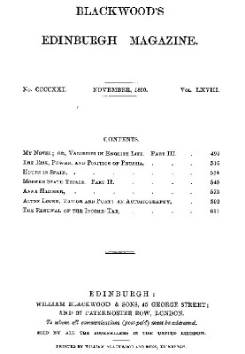 Blackwood's Edinburgh Magazine, Volume 68, No. 421, November 1850