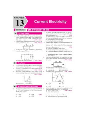 Current Electricity Electrical Circuits IIT JEE Chapterwise Solution 1978 to 2017 AIEEE IIT JEE main included