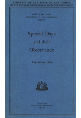 Special Days and Their Observance September 1919