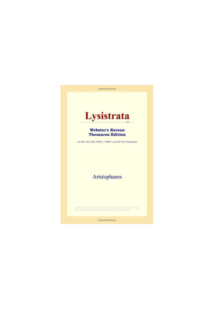 Lysistrata (Webster's Korean Thesaurus Edition)