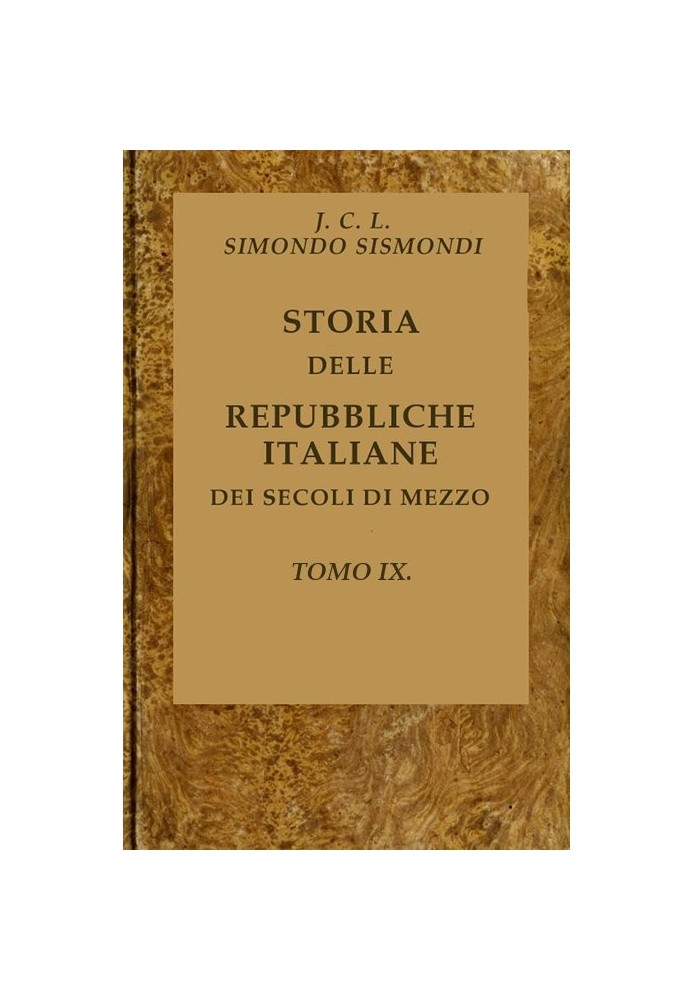 History of the Italian republics of the middle centuries, see 09 (of 16)