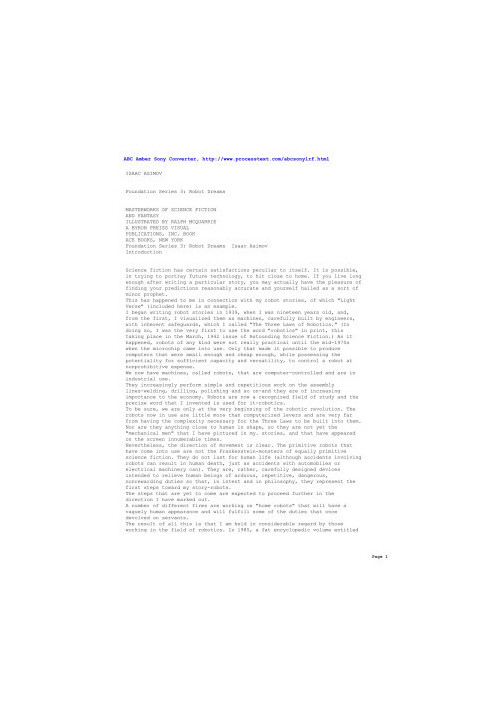 Robot Dreams - Foundation Series 03