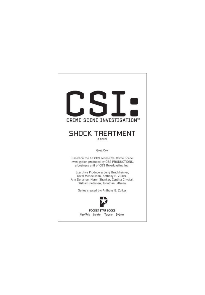 [CSI: Crime Scene Investigation 17] • Shock Treatment