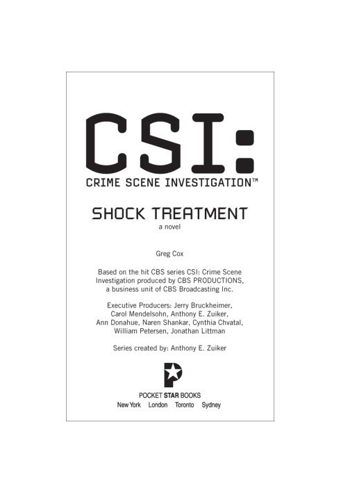 [CSI: Crime Scene Investigation 17] • Shock Treatment