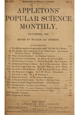 Appletons' Popular Science Monthly, November 1898 Volume 54, November 1898