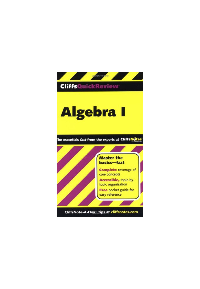 Algebra I (Cliffs Quick Review)