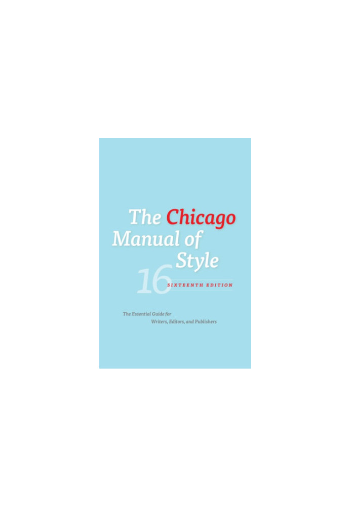 The Chicago Manual of Style