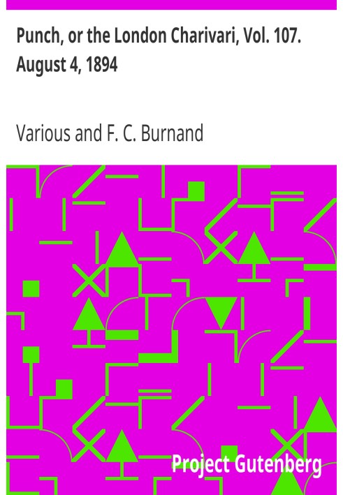 Punch, or the London Charivari, Vol. 107. August 4, 1894.
