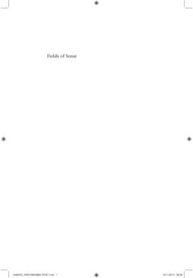 Fields of Sense A New Realist Ontology