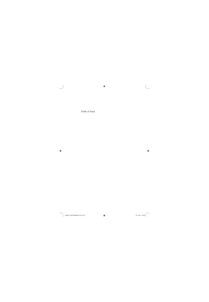Fields of Sense A New Realist Ontology
