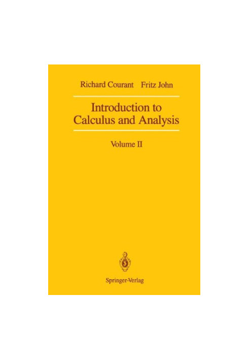 Introduction to Calculus and Analysis: Volume II