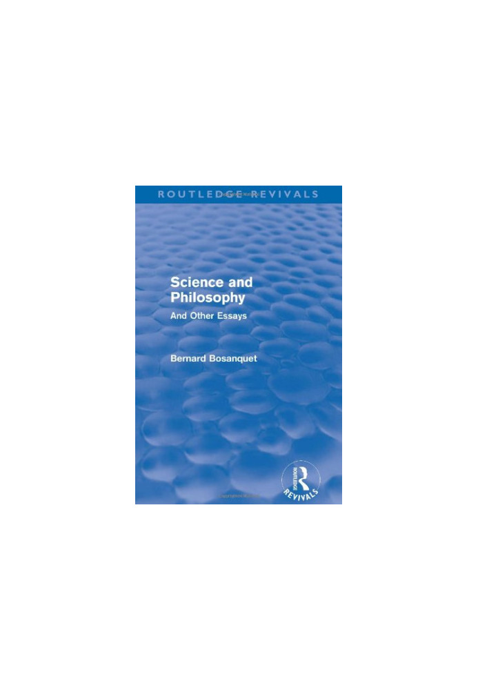 Science and philosophy : and other essays