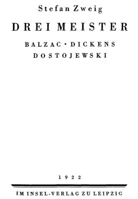Три майстри: Бальзак, Діккенс, Достоєвський