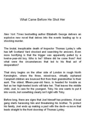 What Came Before He Shot Her