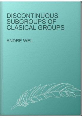 Discontinuous subgroups of clasical groups