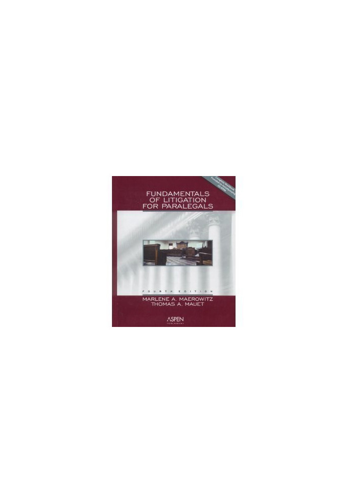 Fundamentals of Litigation for Paralegals
