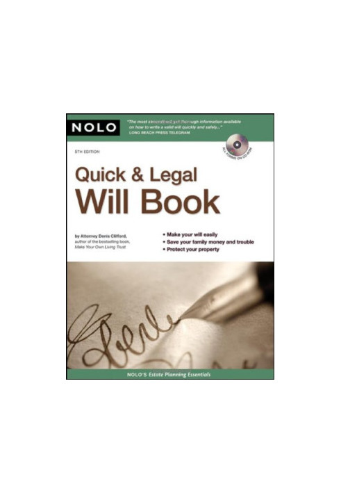 Quick & Legal Will Book, 5th edition