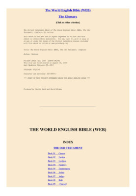 The World English Bible (WEB)
