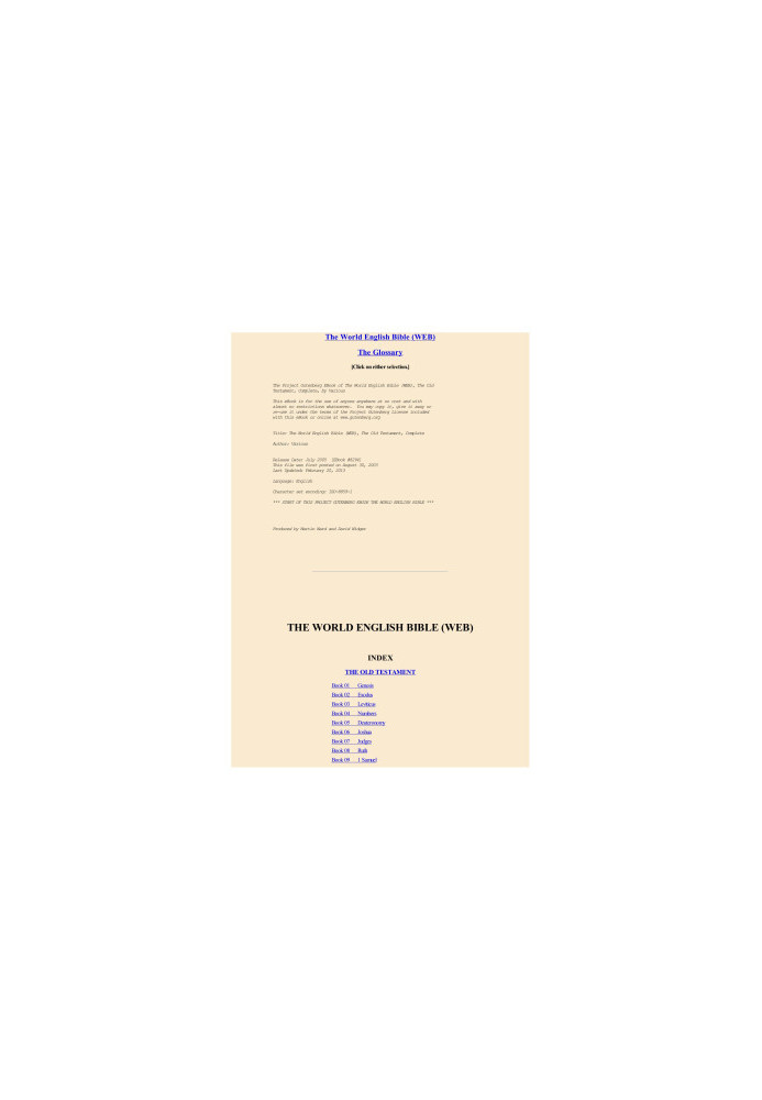 The World English Bible (WEB)