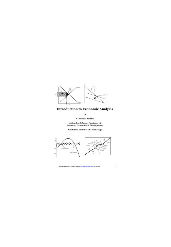 Introduction to economic analysis