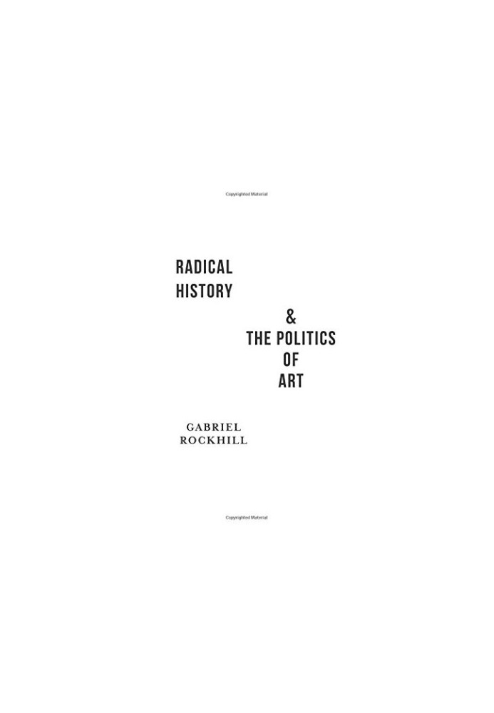 Radical history & the politics of art