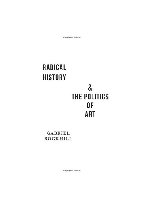 Radical history & the politics of art