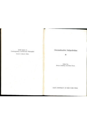 Deconstructive subjectivities