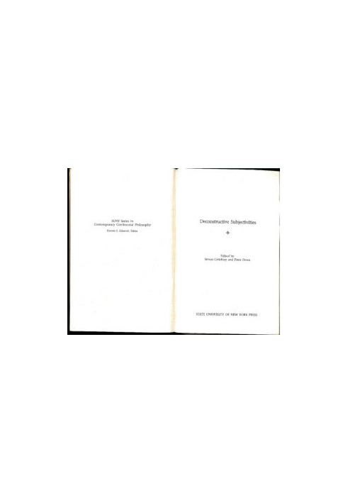 Deconstructive subjectivities