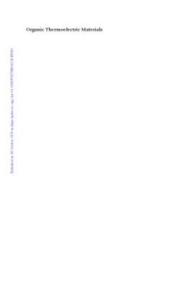 Organic Thermoelectric Materials