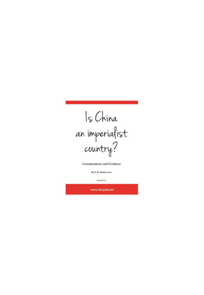Is China an Imperialist Country? Considerations and Evidence
