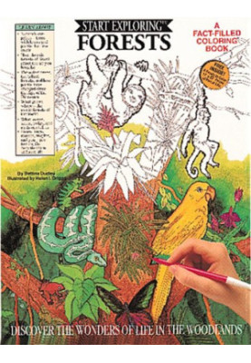 Forests - a fact-filled coloring book