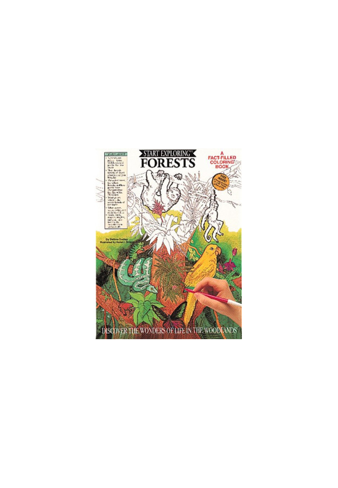 Forests - a fact-filled coloring book
