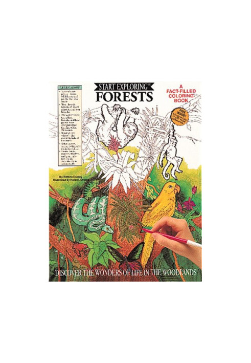 Forests - a fact-filled coloring book