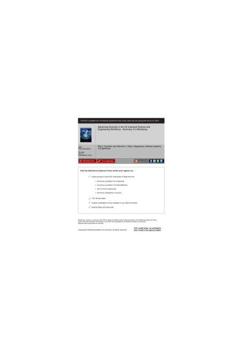 Advancing Diversity in the US Industrial Science and Engineering Workforce: Summary of a Workshop