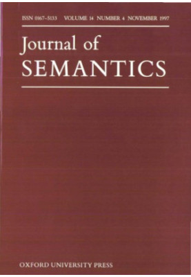 Journal of Semantics, Volume 14, Issue 4, 1997 14 4